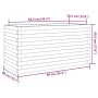 Jardinera de madera maciza de pino 90x40x45,5 cm by , Pots and planters - Ref: Foro24-847268, Price: 120,94 €, Discount: %