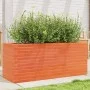 Massive Holzblumenkasten aus braun gewachster Kiefer 110x40x45,5 cm. von , Töpfe und Pflanzgefäße - Ref: Foro24-847275, Preis...