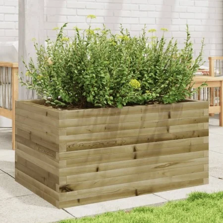 Jardinera de madera de pino impregnada 90x60x45,5 cm by , Pots and planters - Ref: Foro24-847282, Price: 123,13 €, Discount: %