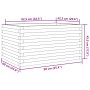 Jardinera de madera de pino impregnada 90x60x45,5 cm by , Pots and planters - Ref: Foro24-847282, Price: 124,41 €, Discount: %