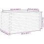 Jardinera de madera de pino impregnada 90x60x45,5 cm by , Pots and planters - Ref: Foro24-847282, Price: 123,13 €, Discount: %
