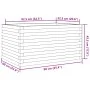 Jardinera madera maciza de pino marrón cera 90x60x45,5 cm by , Pots and planters - Ref: Foro24-847280, Price: 123,94 €, Disco...
