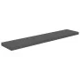 Glossy gray MDF floating wall shelf 120x23.5x3.8 cm by vidaXL, Shelves and shelves - Ref: Foro24-323799, Price: 28,97 €, Disc...