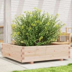 Jardinera de madera maciza de pino 90x90x26,5 cm von , Töpfe und Pflanzgefäße - Ref: Foro24-847313, Preis: 96,03 €, Rabatt: %