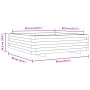 Jardinera de madera maciza de pino 90x90x26,5 cm von , Töpfe und Pflanzgefäße - Ref: Foro24-847313, Preis: 97,02 €, Rabatt: %