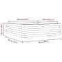 Jardinera de madera maciza de pino 90x90x26,5 cm by , Pots and planters - Ref: Foro24-847313, Price: 86,44 €, Discount: %