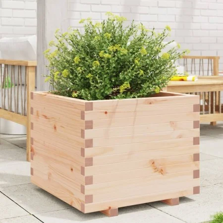 Jardinera madera maciza de pino 60x60x49,5 cm by , Pots and planters - Ref: Foro24-847358, Price: 105,35 €, Discount: %