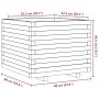 Jardinera madera maciza de pino 60x60x49,5 cm by , Pots and planters - Ref: Foro24-847358, Price: 105,35 €, Discount: %