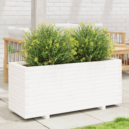 Jardinera madera maciza de pino blanco 110x40x49,5 cm von , Töpfe und Pflanzgefäße - Ref: Foro24-847379, Preis: 188,34 €, Rab...