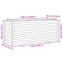 Jardinera madera maciza de pino blanco 110x40x49,5 cm von , Töpfe und Pflanzgefäße - Ref: Foro24-847379, Preis: 188,34 €, Rab...