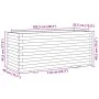 Jardinera madera maciza de pino blanco 110x40x49,5 cm by , Pots and planters - Ref: Foro24-847379, Price: 185,94 €, Discount: %