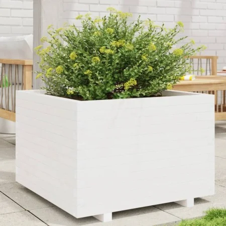 Jardinera madera maciza de pino blanco 70x70x49,5 cm by , Pots and planters - Ref: Foro24-847364, Price: 132,01 €, Discount: %