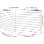 Jardinera madera maciza de pino blanco 70x70x49,5 cm by , Pots and planters - Ref: Foro24-847364, Price: 132,01 €, Discount: %