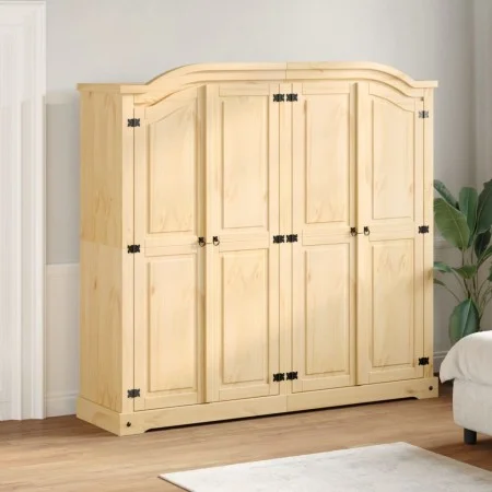 Armario Corona madera maciza de pino 194x52x186 cm by , Wardrobes - Ref: Foro24-4012162, Price: 816,94 €, Discount: %