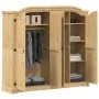 Armario Corona madera maciza de pino 194x52x186 cm by , Wardrobes - Ref: Foro24-4012162, Price: 816,94 €, Discount: %