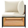 Sofá de jardín de esquina con cojines madera maciza de acacia by , Modular outdoor sofas - Ref: Foro24-367645, Price: 152,05 ...