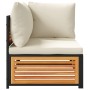 Sofá de jardín de esquina con cojines madera maciza de acacia by , Modular outdoor sofas - Ref: Foro24-367645, Price: 152,05 ...