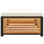 Taburete de jardín con cojín madera acacia 68x68x30 cm by , Modular outdoor sofas - Ref: Foro24-367647, Price: 109,11 €, Disc...