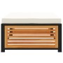 Taburete de jardín con cojín madera acacia 68x68x30 cm by , Modular outdoor sofas - Ref: Foro24-367647, Price: 111,08 €, Disc...