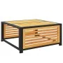 Gartenhocker mit Akazienholz-Kissen 68x68x30 cm. von , Modulare Sofas für den Außenbereich - Ref: Foro24-367647, Preis: 109,1...