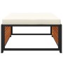 Taburete de jardín con cojín madera acacia 68x68x30 cm by , Modular outdoor sofas - Ref: Foro24-367647, Price: 111,08 €, Disc...