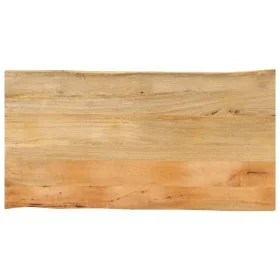 Tablero de mesa borde natural madera maciza mango 110x60x2,5 cm by , Table tops - Ref: Foro24-370719, Price: 106,64 €, Discou...