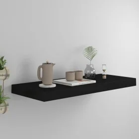 Schwarzes schwebendes Wandregal aus MDF 60x23,5x3,8 cm von vidaXL, Regale und Regale - Ref: Foro24-323832, Preis: 22,40 €, Ra...