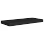 Black floating wall shelf MDF 60x23.5x3.8 cm by vidaXL, Shelves and shelves - Ref: Foro24-323832, Price: 22,40 €, Discount: %