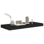 Black floating wall shelf MDF 60x23.5x3.8 cm by vidaXL, Shelves and shelves - Ref: Foro24-323832, Price: 22,40 €, Discount: %