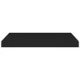 Black floating wall shelf MDF 60x23.5x3.8 cm by vidaXL, Shelves and shelves - Ref: Foro24-323832, Price: 22,40 €, Discount: %