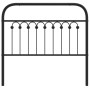 Schwarzes Metallkopfteil 100 cm von , Kopf- und Fußteile - Ref: Foro24-376629, Preis: 41,75 €, Rabatt: %