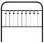 Schwarzes Metallkopfteil 100 cm von , Kopf- und Fußteile - Ref: Foro24-376629, Preis: 41,12 €, Rabatt: %