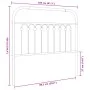 Schwarzes Metallkopfteil 100 cm von , Kopf- und Fußteile - Ref: Foro24-376629, Preis: 41,12 €, Rabatt: %