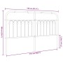 Schwarzes Metallkopfteil 180 cm von , Kopf- und Fußteile - Ref: Foro24-376636, Preis: 58,07 €, Rabatt: %