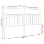Schwarzes Metallkopfteil 180 cm von , Kopf- und Fußteile - Ref: Foro24-376636, Preis: 57,20 €, Rabatt: %