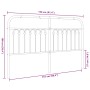 Schwarzes Metallkopfteil, 150 cm. von , Kopf- und Fußteile - Ref: Foro24-376634, Preis: 55,60 €, Rabatt: %