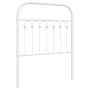 Weißes Metallkopfteil 80 cm von , Kopf- und Fußteile - Ref: Foro24-376676, Preis: 38,79 €, Rabatt: %