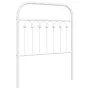 White metal headboard 80 cm by , Headboards and footboards - Ref: Foro24-376676, Price: 38,25 €, Discount: %
