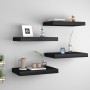 Schwebende Wandregale 4 Stück MDF schwarz 40x23x3,8 cm von vidaXL, Regale und Regale - Ref: Foro24-323828, Preis: 48,93 €, Ra...