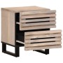 Zwei Nachttische aus gebleichtem Mangoholz, 40x34x46 cm. von , Nachttische - Ref: Foro24-377433, Preis: 95,51 €, Rabatt: %