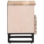 Zwei Nachttische aus gebleichtem Mangoholz, 40x34x46 cm. von , Nachttische - Ref: Foro24-377473, Preis: 81,45 €, Rabatt: %