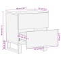 Nachttische 2 Stück Massivholz Mangoholz grob 40x34x46 cm von , Nachttische - Ref: Foro24-377427, Preis: 129,82 €, Rabatt: %