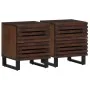 Nachttische, 2 Stück Massivholz aus Mangoholz, 40x34x46 cm. von , Nachttische - Ref: Foro24-377431, Preis: 104,69 €, Rabatt: %