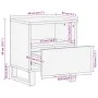 Mesitas de noche 2 uds madera maciza de mango 40x34x46 cm by , Nightstands - Ref: Foro24-377471, Price: 85,53 €, Discount: %