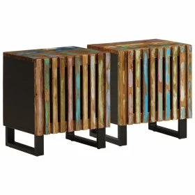 Nachttische, 2 Stück aus recyceltem Massivholz, 40x34x46 cm. von , Nachttische - Ref: Foro24-377425, Preis: 110,76 €, Rabatt: %