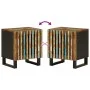 Mesitas de noche 2 uds de madera maciza reciclada 40x34x46 cm by , Nightstands - Ref: Foro24-377425, Price: 110,76 €, Discoun...