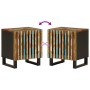 Nachttische, 2 Stück aus recyceltem Massivholz, 40x34x46 cm. von , Nachttische - Ref: Foro24-377425, Preis: 121,91 €, Rabatt: %