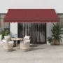 Toldo retráctil manual color burdeos 400x350 cm by , Awnings - Ref: Foro24-3214998, Price: 346,36 €, Discount: %