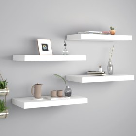 Schwebende Wandregale, 4 Stück, weißes MDF, 50 x 23 x 3,8 cm von vidaXL, Regale und Regale - Ref: Foro24-323810, Preis: 57,08...