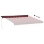 Toldo retráctil manual color burdeos 400x350 cm by , Awnings - Ref: Foro24-3214998, Price: 346,36 €, Discount: %